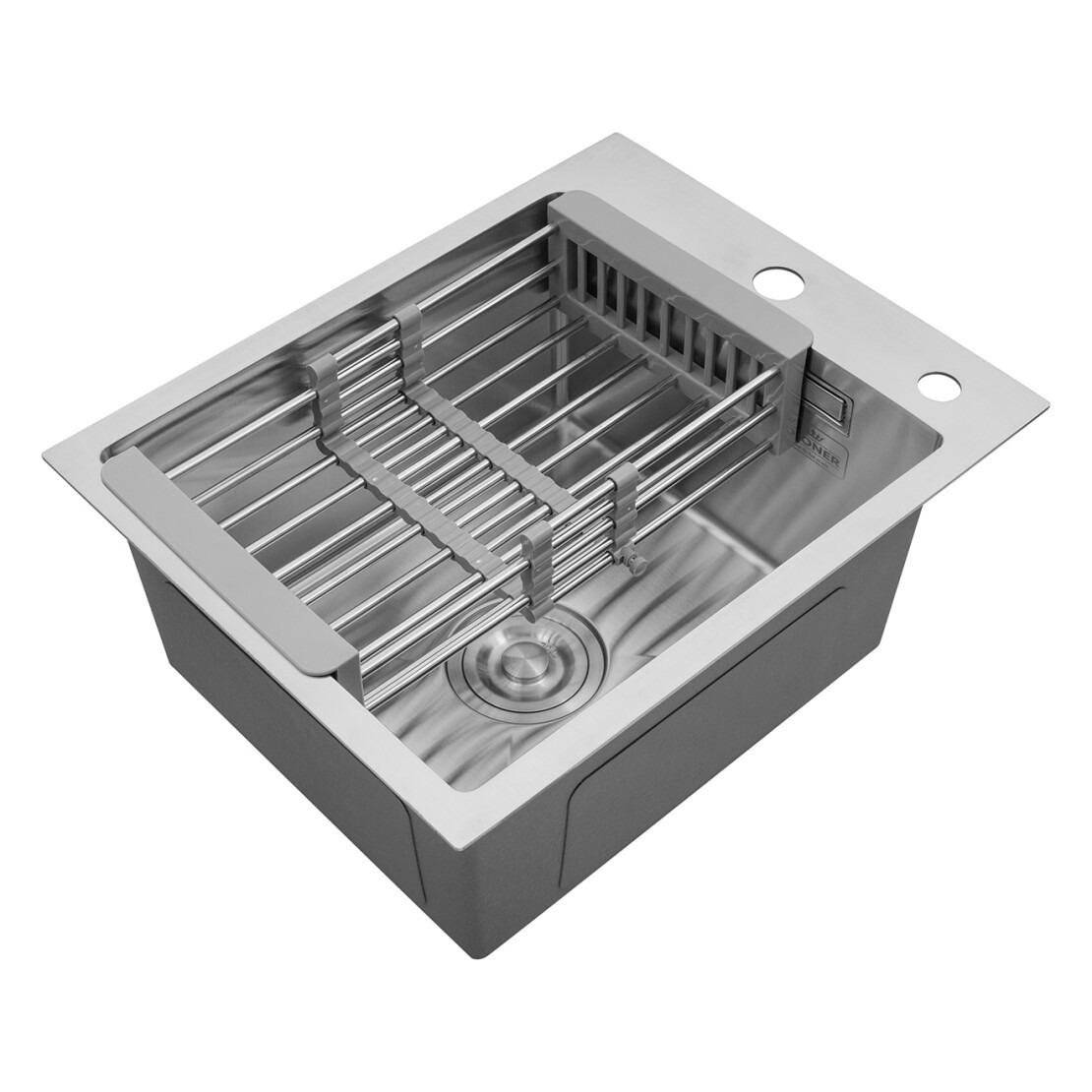 Мийка кухонна з нержавіючої сталі Кroner krp gebürstet-4050hm 3/1 мм (10673117)