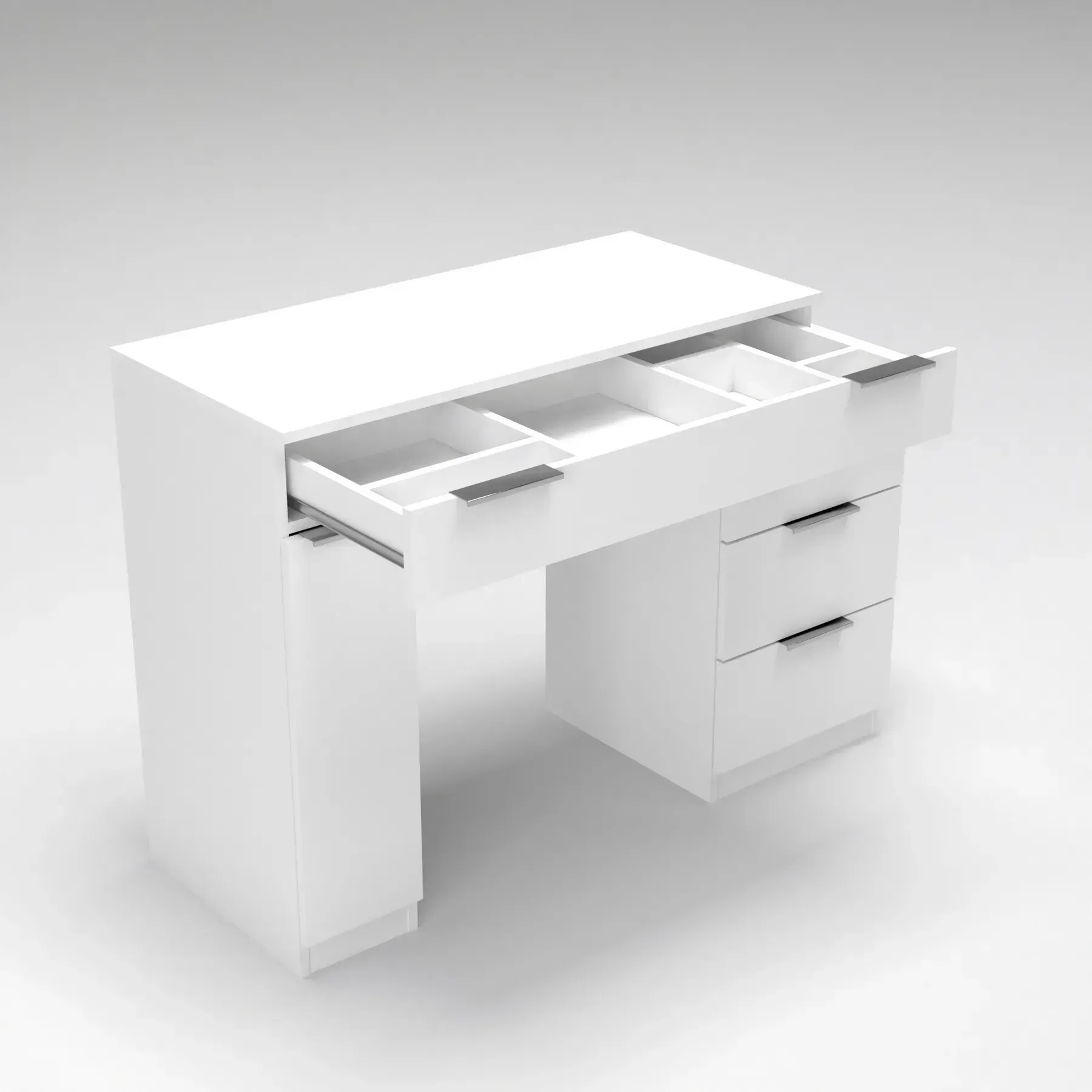 Стіл-трюмо туалетний Kontinent Krystal 1200х452х847 мм Білий (59321146) - фото 3 Стіл-трюмо туалетний Kontinent Krystal 1200х452х847 мм Білий (59321146) - фото 3