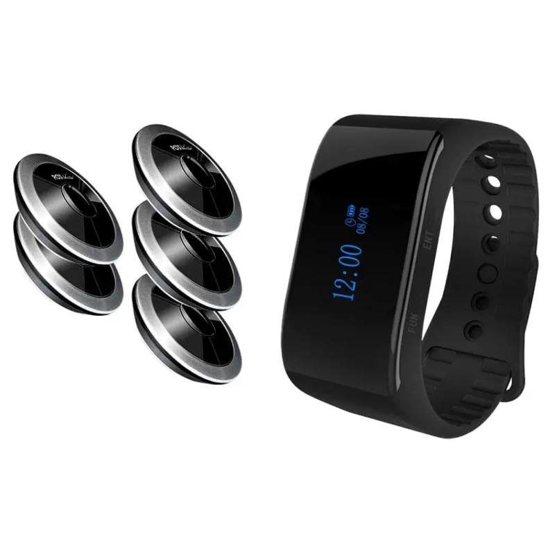 Система виклику персоналу POS Vector Willard Kit пейджер-годинник/5 кнопок (kit-willard-5pcs)