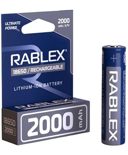 Акумулятор Rablex 18650 Li-lon 2000 mAh 1pcs/40/400 (4819840001827-E3)