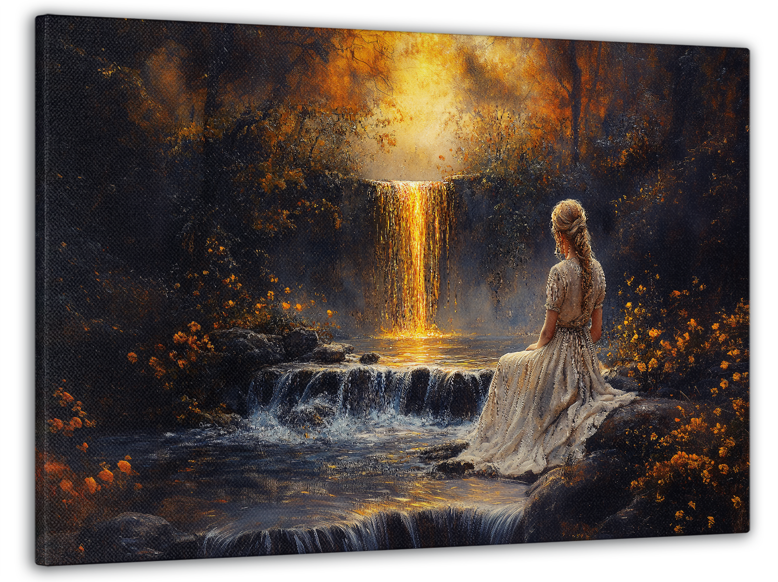 Картина на полотні Mako мрія біля водоспаду 60x100 см (MK10585)