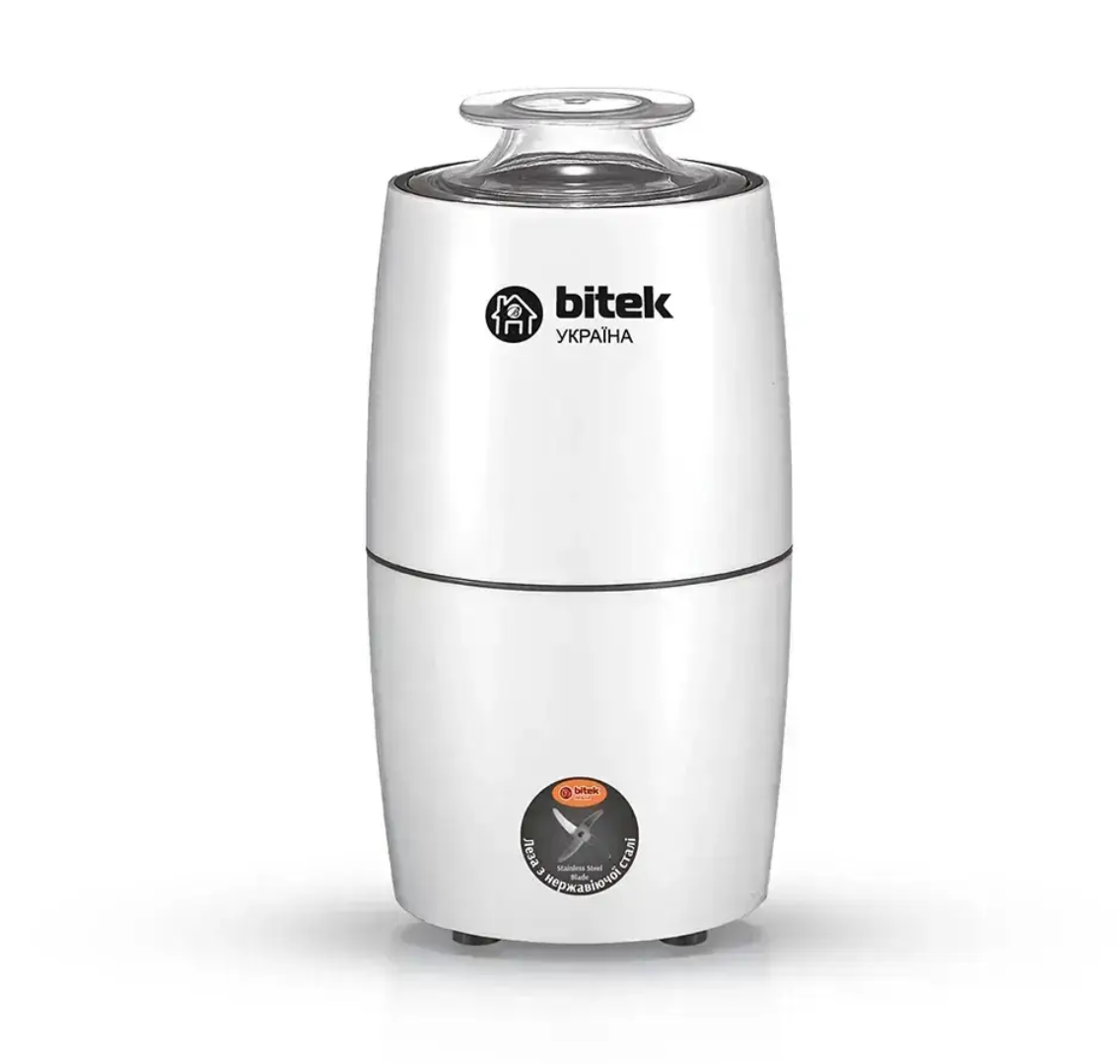 Кавомолка електрична BITEK BT7122 200 мл Білий (28150644)