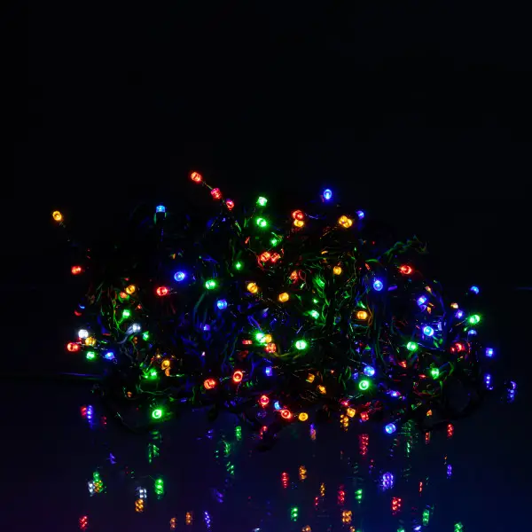 Гирлянда уличная Бахрома 20 м 335 LED гирлянда штора черный провод Разноцветный (20MBML)