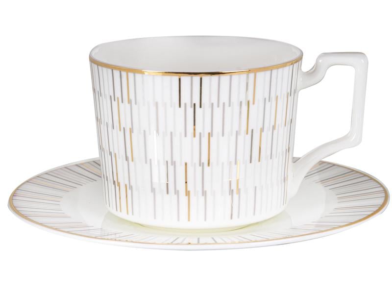 Чайный сервиз Lefard Stella на 6 персон с чайником Белый (440-129) - фото 2