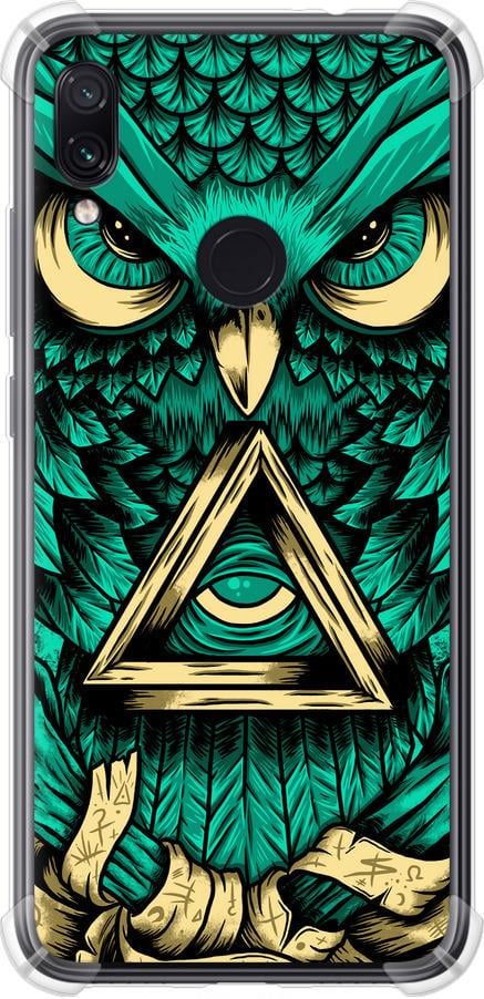 Чехол на Xiaomi Redmi Note 7 Сова Арт-тату (3971sp-1639-42517)