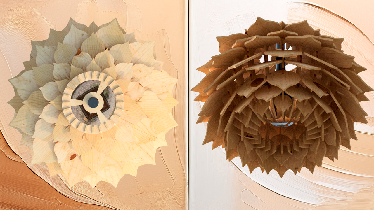 Люстра деревянная Шишка (2604095610) - фото 4 Люстра деревянная Шишка (2604095610) - фото 4