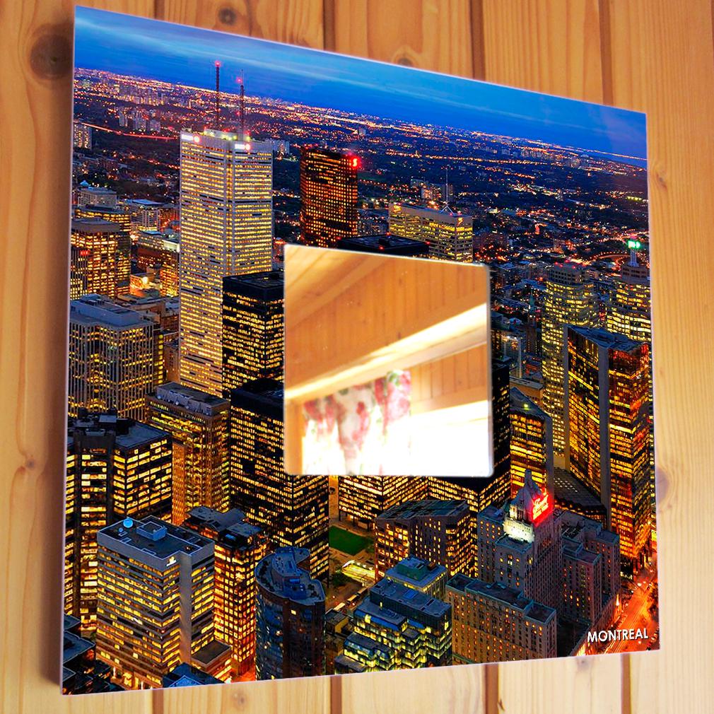 Зеркало декоративное Монреаль Канада 260х260 мм (M04061)