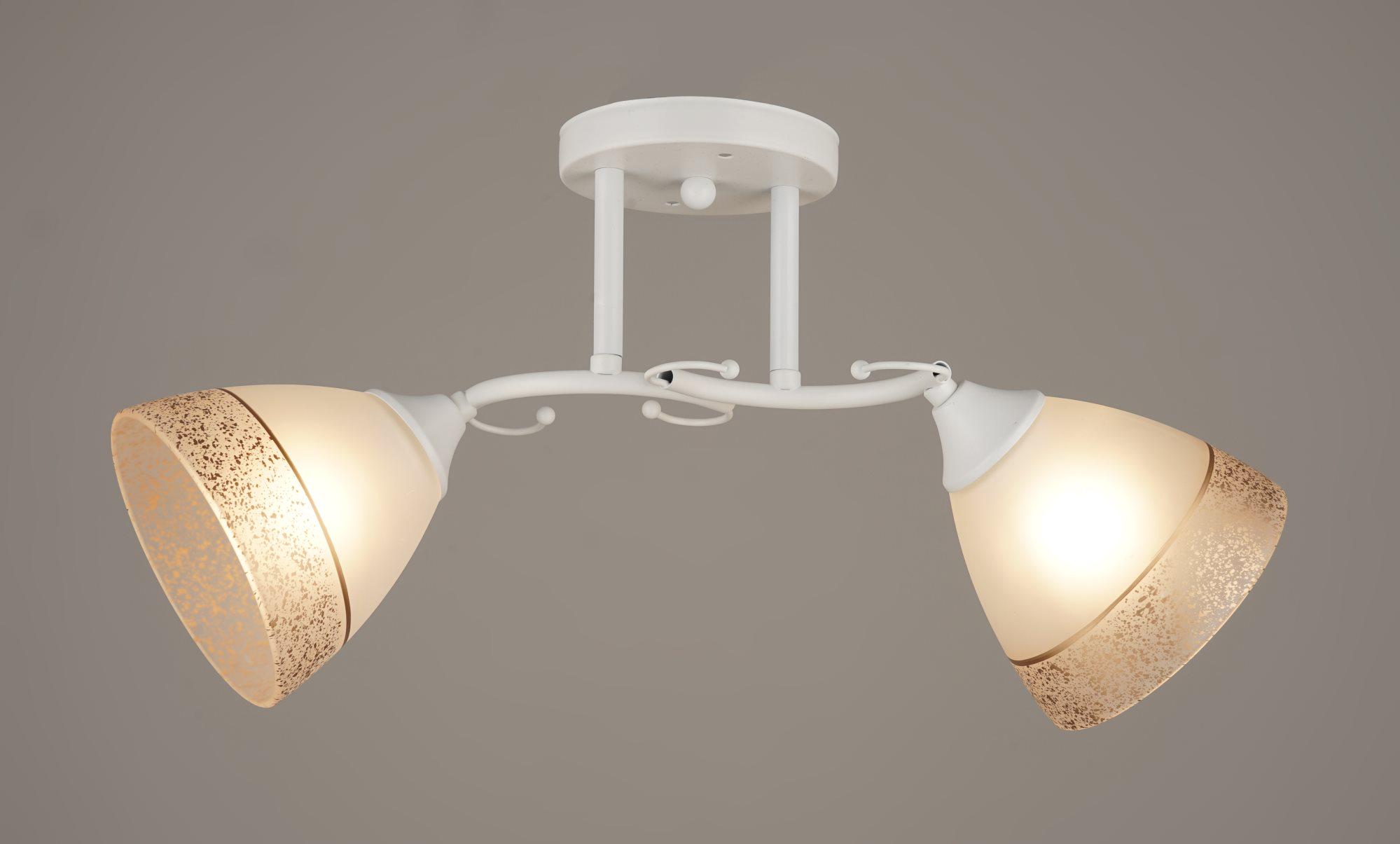 Люстра потолочная Sirius B A3422/2 WT на 2 плафона