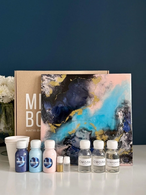 Подарунковий набір для створення картини у техніці Miracle Fluid art Скорпіон 30х30 см (15023714)