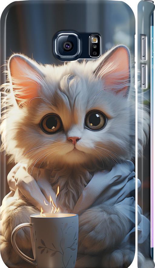 Чехол на Samsung Galaxy S6 Edge G925F White cat (5646m-83-42517)