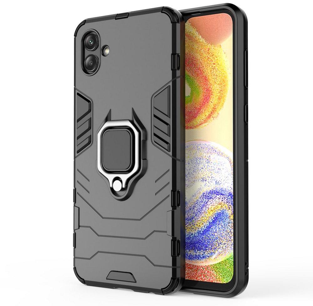 Протиударний чохол Samsung Galaxy A04 A045 (підставка кільце) Black (29702-2B)