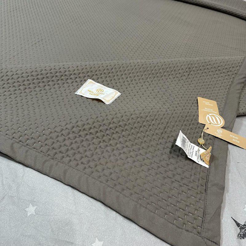 Покрывало на кровать евро 200x230 см Графитовый (28796086) - фото 2 Покрывало на кровать евро 200x230 см Графитовый (28796086) - фото 2