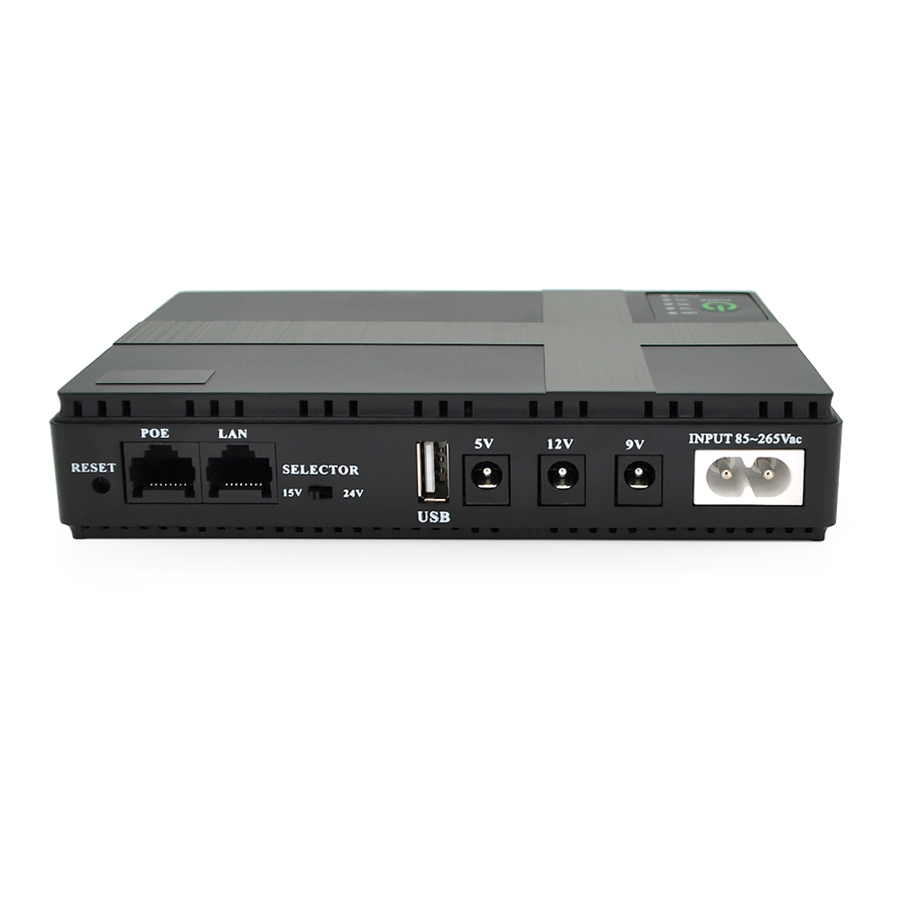Источник бесперебойного питания UPS-18W DC1018P для роутеров/коммутаторов/PON/POE-430 5//9/12V 1A 10400 Mah Black (YUT_V9683) - фото 4