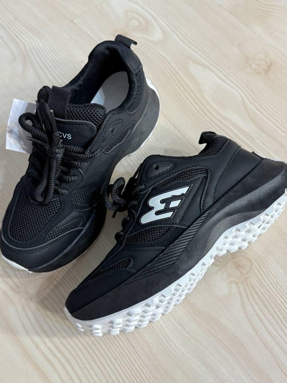 Кросівки жіночі Violeta 136-33 комбіновані на високій підошві р. 36 Чорний (5052)