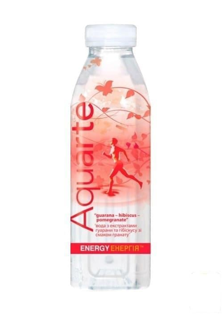 Вода на рослинних екстрактах Aquarte Енергія зі смаком гранату та гибискусу 0,5 л (2608822187)
