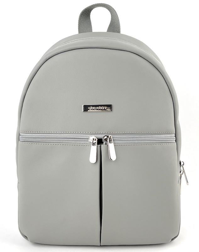Міський рюкзак жіночий Alba Soboni 230134 з кишенею для ноутбука 13,6" Світло-сірий
