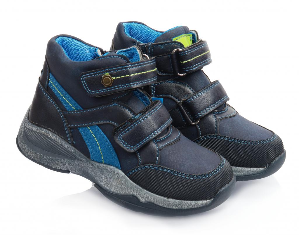 Осенние ботинки для мальчиков 541 р. 22 Синий Осенние ботинки для мальчиков 541 р. 22 Синий