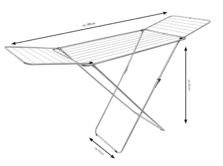 Сушарка для білизни підлогова Casa Si Kolibri 18 м Silver (CS42191C06) - фото 3