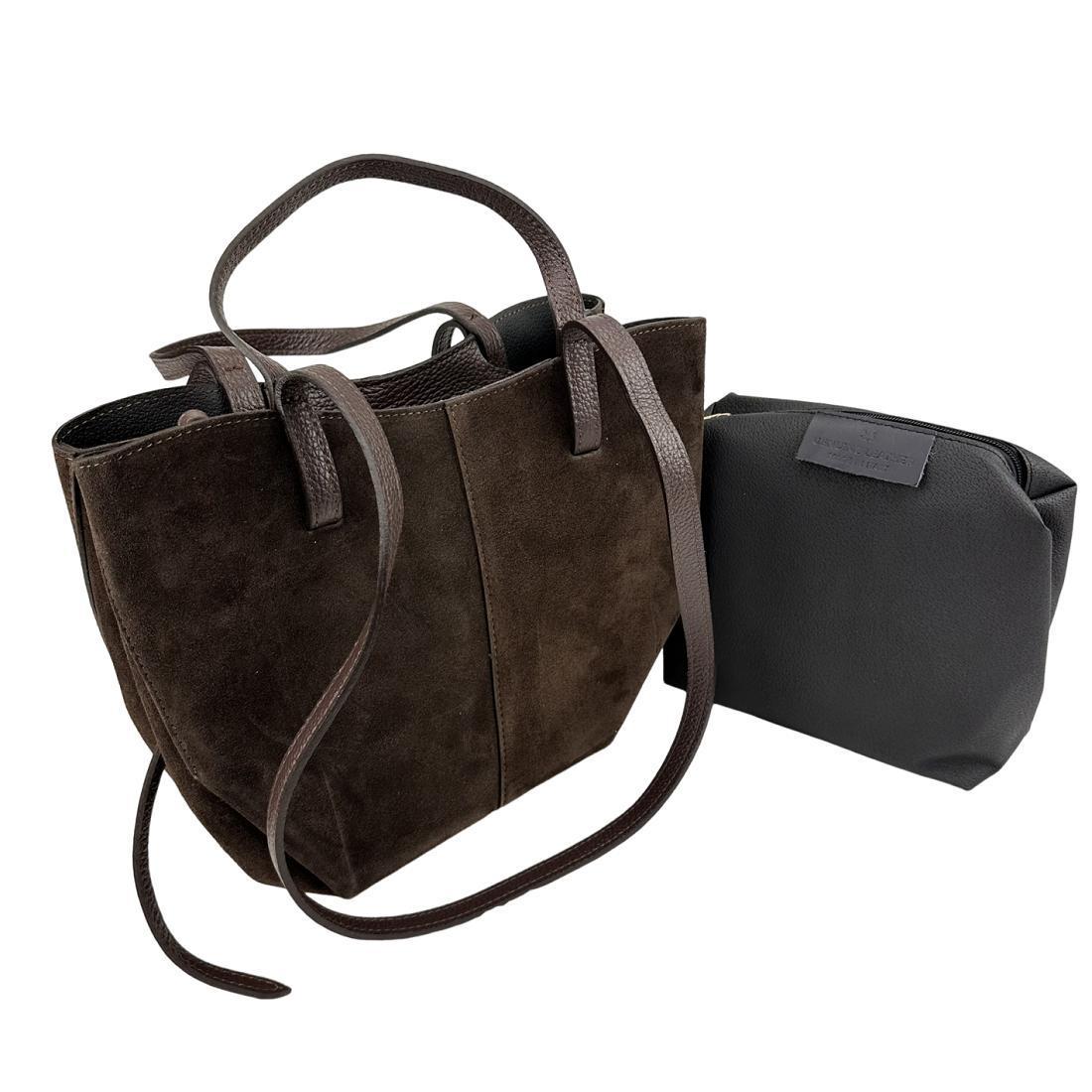 Жіноча сумка замшева Firenze Italy F-IT-7888DB Шоколадний (2656558537) - фото 8