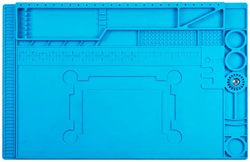 Коврик силиконовый Mechanic V55 термостойкий для ремонта техники 450x300 мм Blue (2000996196310)