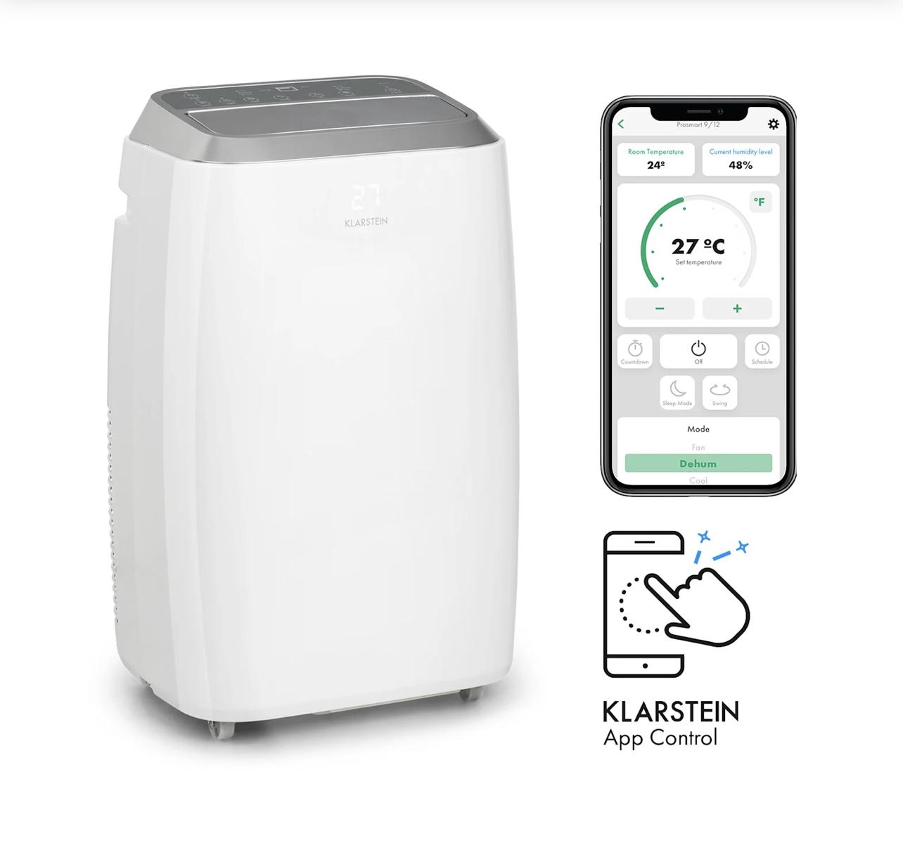 Кондиционер мобильный KLARSTEIN Iceblock Prosmart 12 12 000 BTU/3,5 кВт 59 м2 - фото 10 Кондиционер мобильный KLARSTEIN Iceblock Prosmart 12 12 000 BTU/3,5 кВт 59 м2 - фото 10