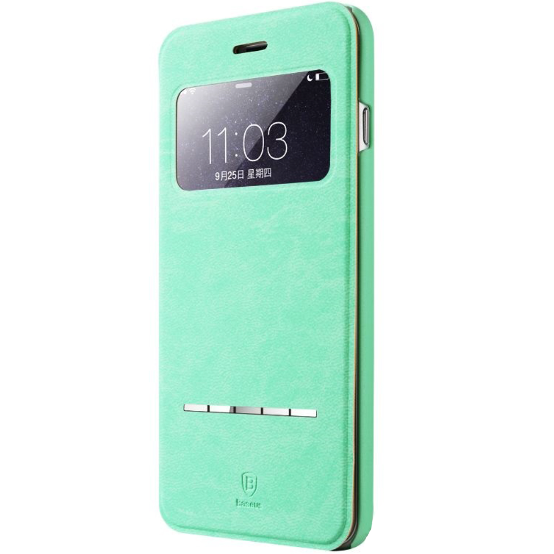 Чехол книжка, обложка Baseus Terse Classic Series for iPhone 6/6S Plus, Blue - фото 2