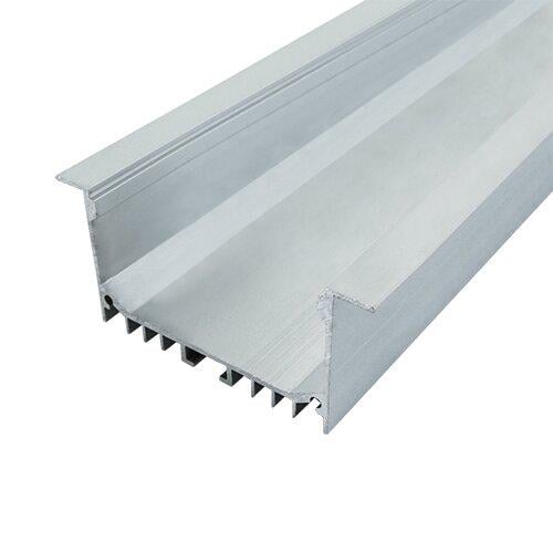 Профиль алюминиевый Biom ЛСВ-55 32x55 мм анодированный + Рассеиватель матовый Biom LM-55 2 м (5474094)