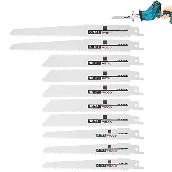 Полотно для сабельной пилы по дереву/пластику/металлу 10 шт. (Y01142) Полотно для сабельной пилы по дереву/пластику/металлу 10 шт. (Y01142)