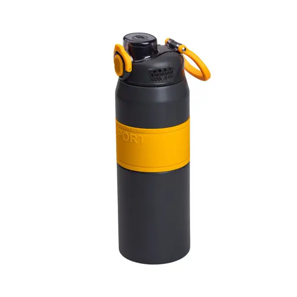 Термос с ручкой Sport YIWU из нержавеющей стали с мундштуком 800 мл Серый (147-107-HP-14-6G) - фото 5