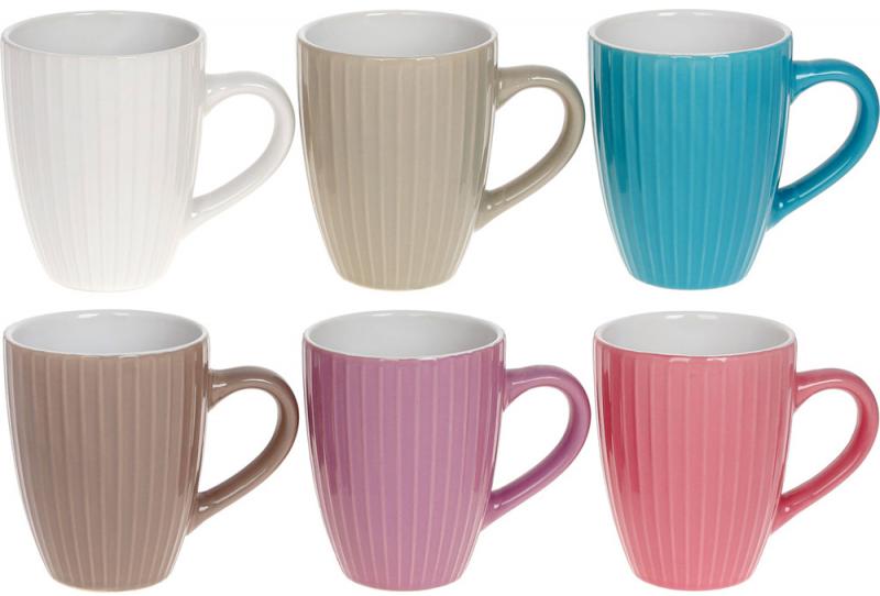Набор керамических кружек Аликанте 300 мл 6 шт. Пастель (BD-344-182)