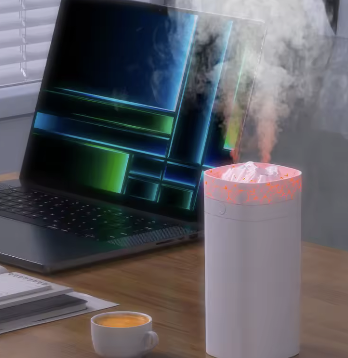 Зволожувач повітря-аромалампа USB з імітацією полум'я Білий (29468539) - фото 6 Зволожувач повітря-аромалампа USB з імітацією полум'я Білий (29468539) - фото 6