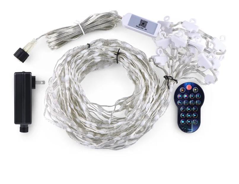 Смарт-гирлянда штора с дистанционным управлением 2x2 м 400 LED RGB (21572662)