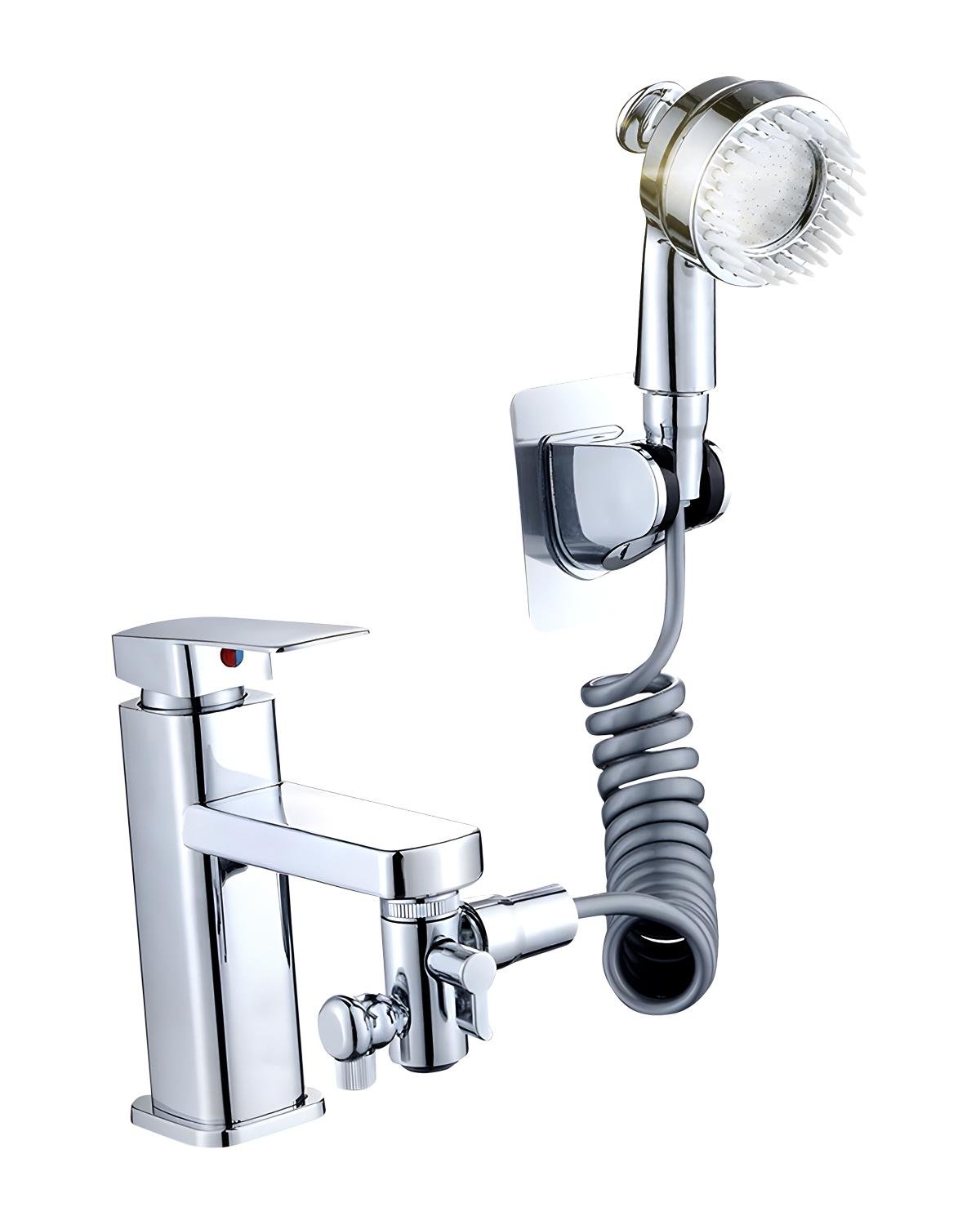 Насадка на кран BRS массажная лейка с гибким шлангом Silver (454107170)