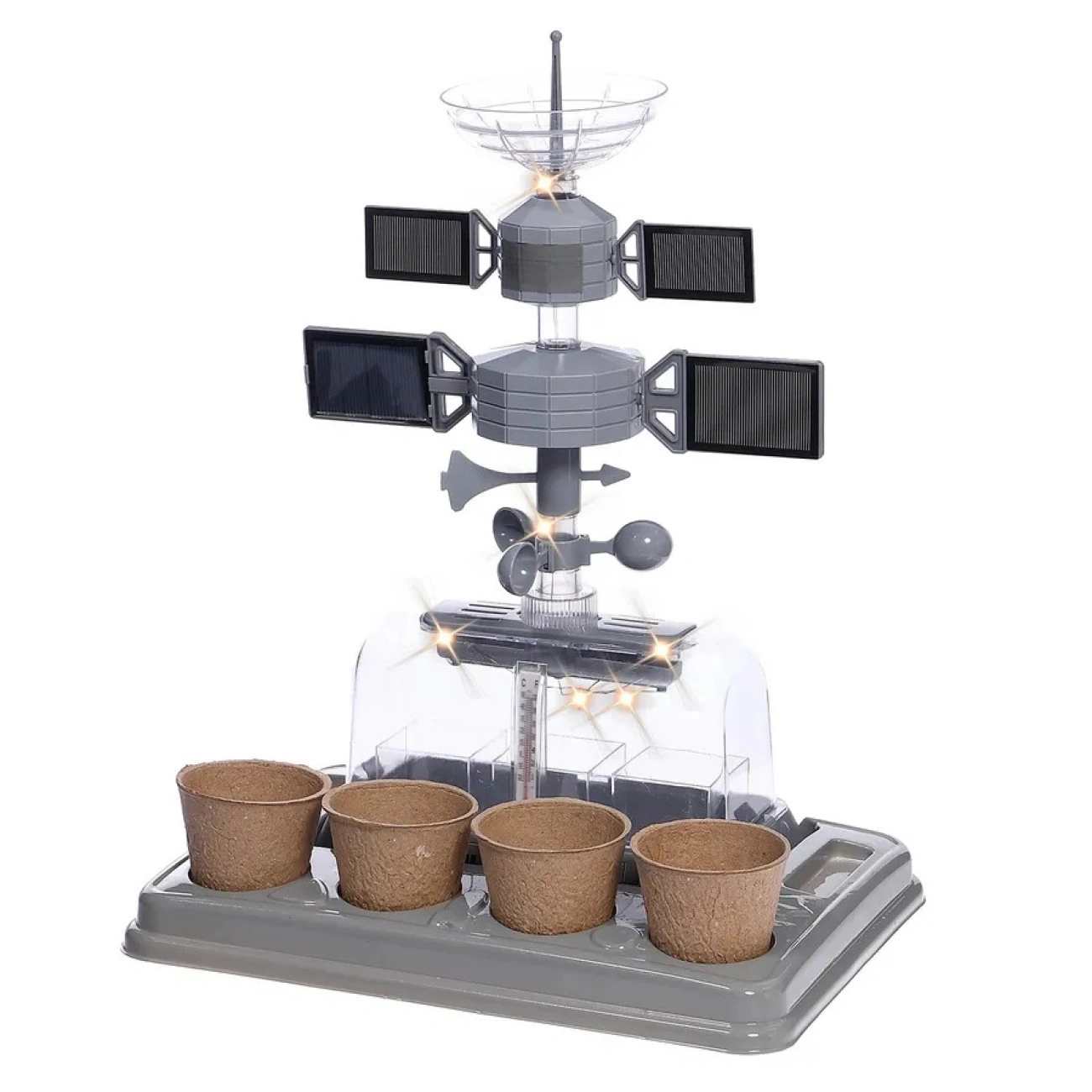 Мини-сад для детей с солнечной панелью и автополивом