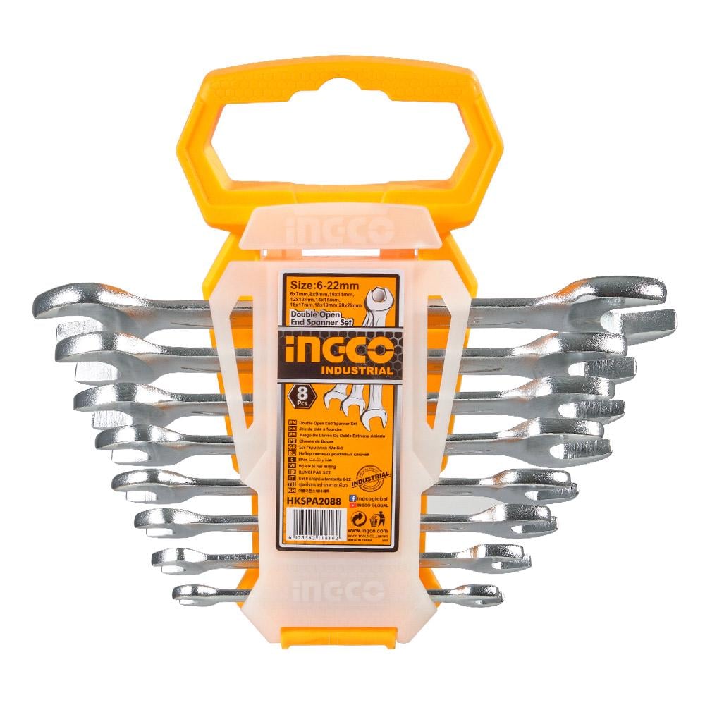 Комплект гайкових ключів INGCO INDUSTRIAL комбінованих двосторонніх 6–22 мм (26767781)