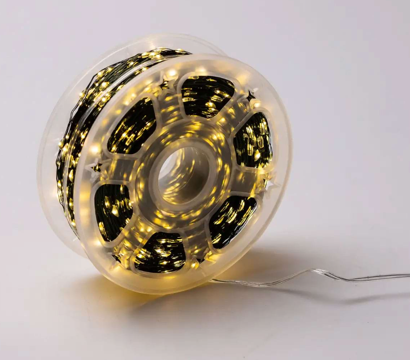 Гирлянда Роса нить с пультом 2000 LED 200 м от сети зеленый провод Желтый - фото 10 Гирлянда Роса нить с пультом 2000 LED 200 м от сети зеленый провод Желтый - фото 10