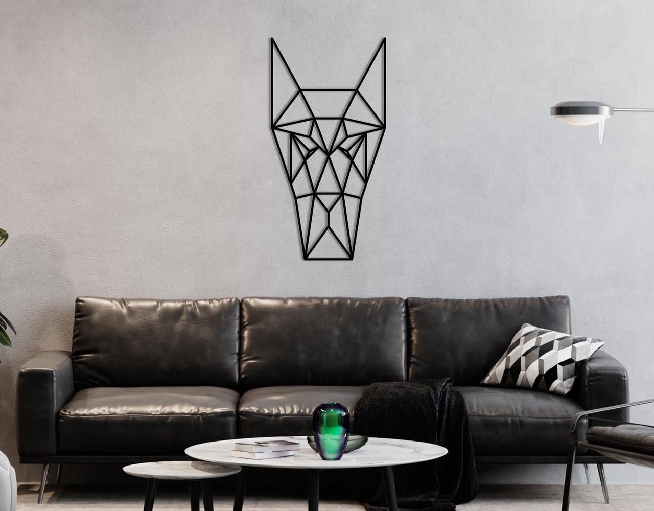 Декоративное панно на стену Upwood Decor Dog 55х28,4 см Black (1584282202)