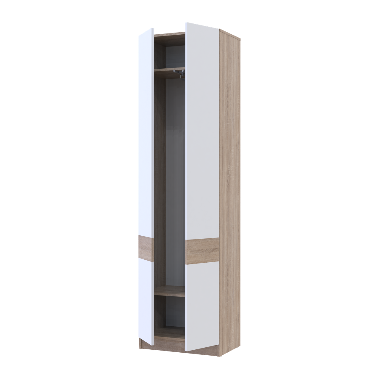 Шкаф для одежды Сола Doros 60х40х215 см Дуб сонома/Белый (26355209)