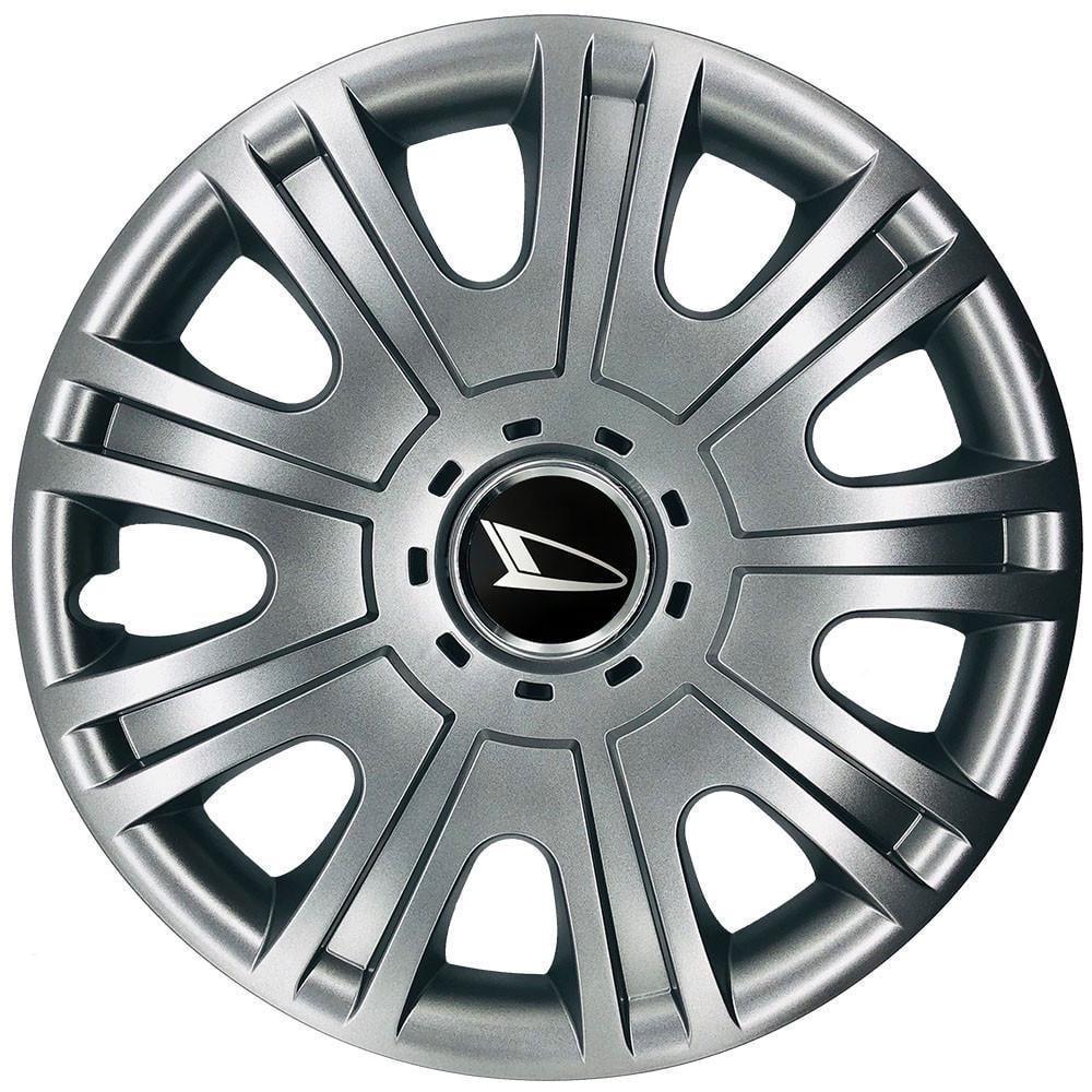 Колпаки SJS 319 с логотипом Daihatsu R15 4 шт. Серебряный (2654554882)