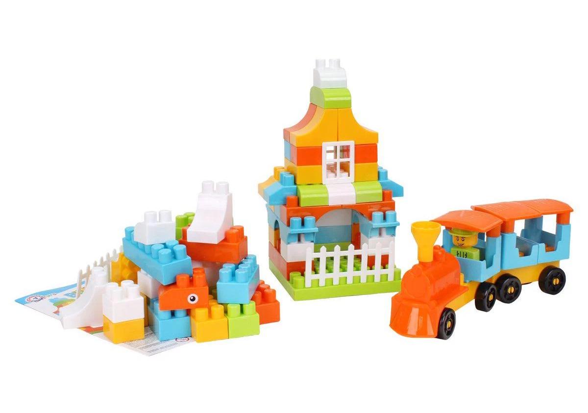 Конструктор Building Blocks 90 деталей Голубой (150597)