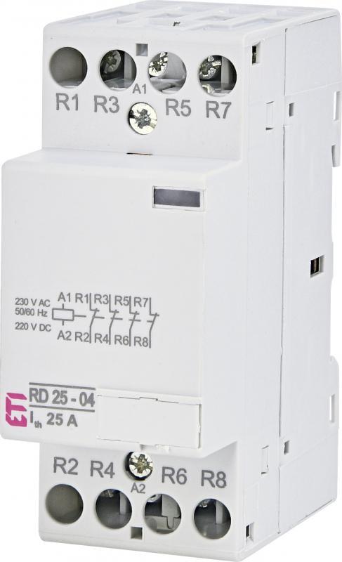 Контактор модульний ETI RD 25-04 4P 25A 4NC 230V (2464016)