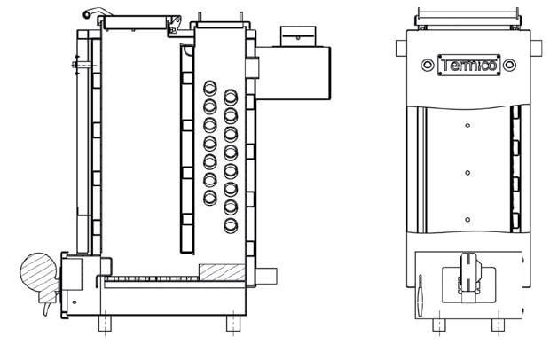 Котел шахтный Termico длительного горения 12 кВт (10123838) - фото 7