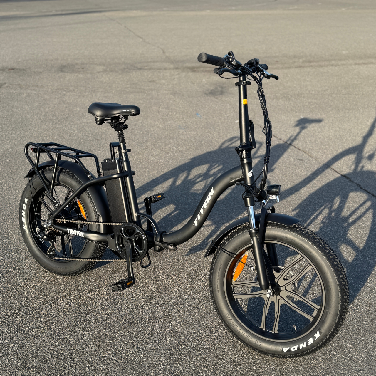 Велосипед складаний з Е-комплектом Trevel 20,4" 13" 500w 48v 12ah 2025 Чорний