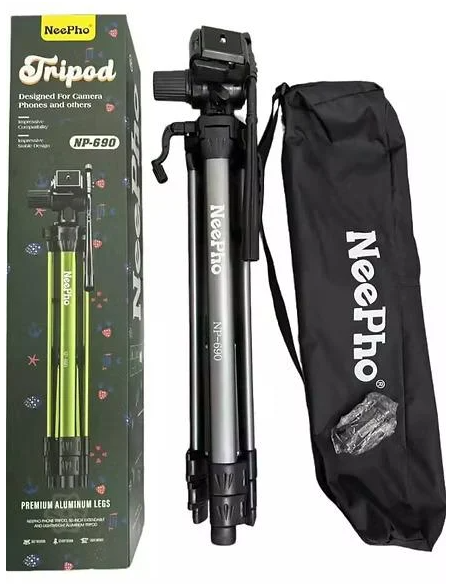 Штатив NeePho NP-690 для телефона и фотоаппарата 170 см (777667) Штатив NeePho NP-690 для телефона и фотоаппарата 170 см (777667)