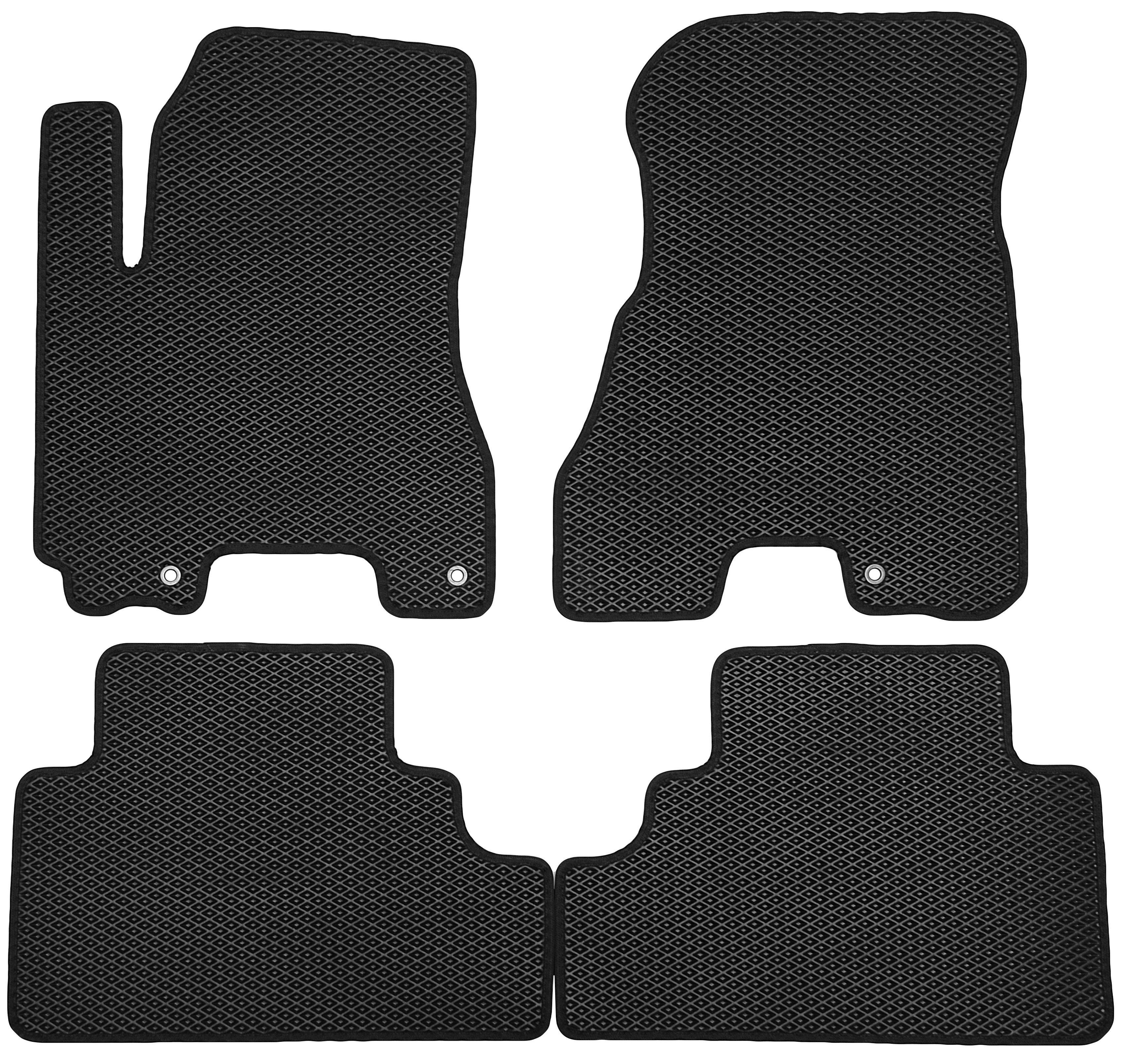 Коврики в салон Kinetic для Hyundai Tucson '03-09 EVA полимерные Черный