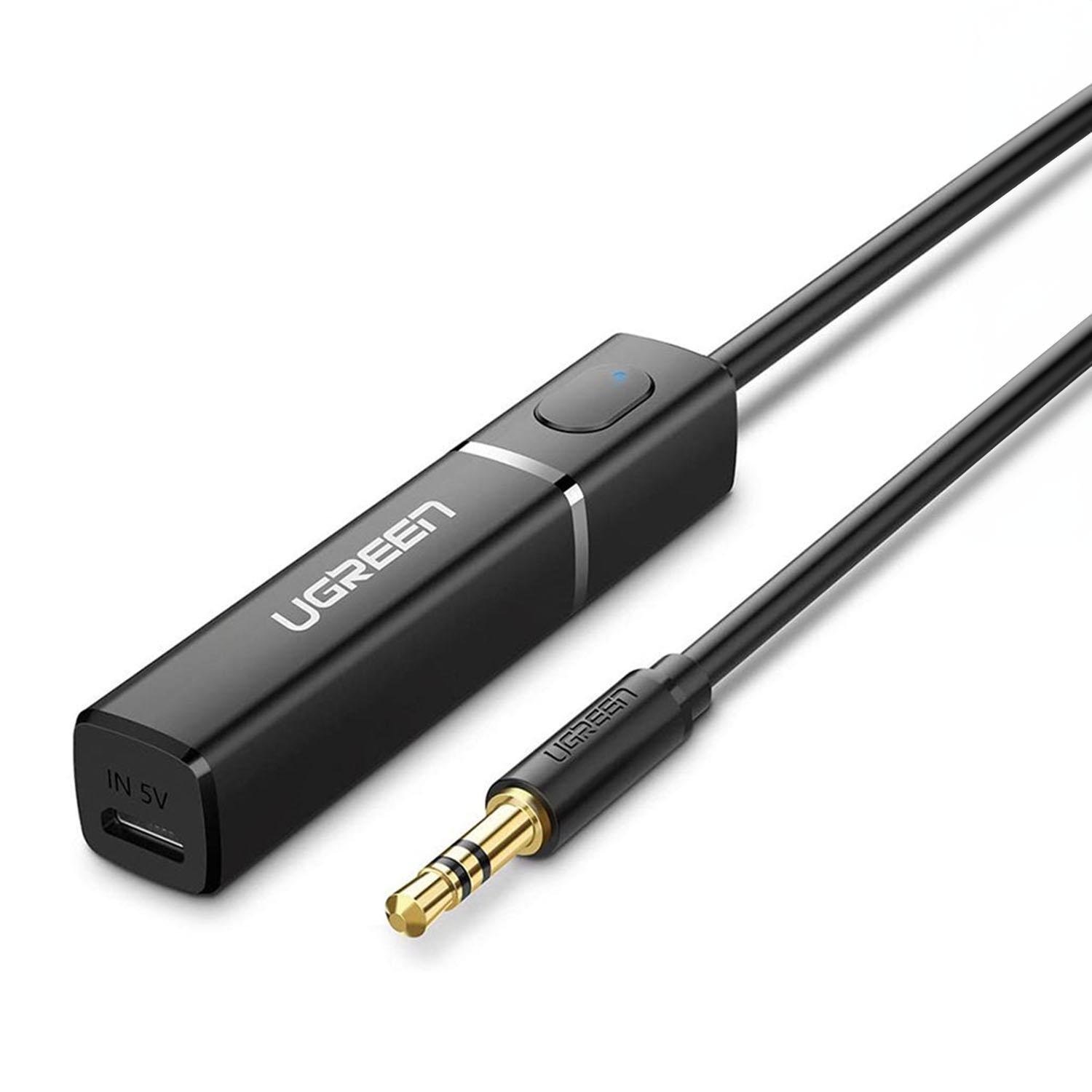 Bluetooth-трансмітер для телевізора UGREEN CM107 3,5 мм Bluetooth 5.0/aptX Чорний (40761)