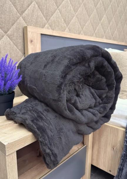 Покривало плюш Soft Night в смужку 200х230 см Графітовий (87-133) - фото 5 Покривало плюш Soft Night в смужку 200х230 см Графітовий (87-133) - фото 5