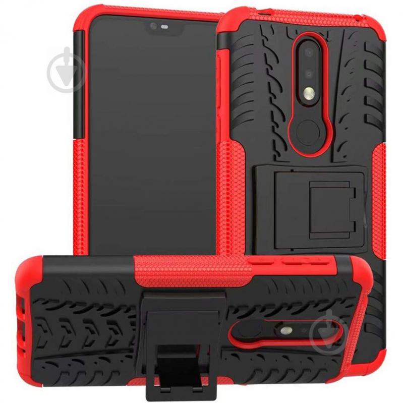 Чехол Armor Case для Nokia 7.1 Красный (hub_ywbA75917)