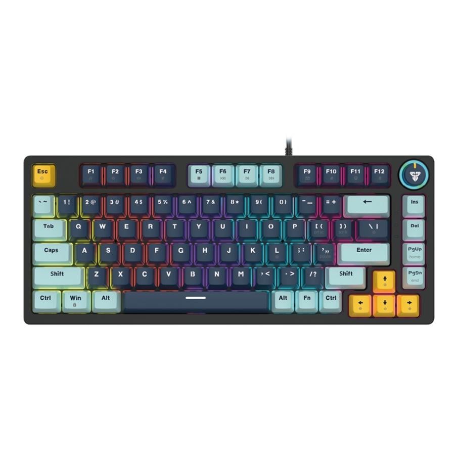 Клавиатура игровая механическая Fantech ATOM81 MK875V2 MIZU 75% 81 клавиша Red Switch Hot-Swap 3-pin RGB 17 режимов USB-C Navy (36867461) Клавиатура игровая механическая Fantech ATOM81 MK875V2 MIZU 75% 81 клавиша Red Switch Hot-Swap 3-pin RGB 17 режимов USB-C Navy (36867461)