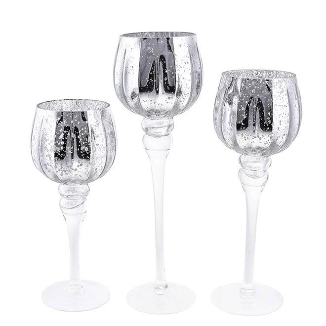 Набор стеклянных подсвечников 3 шт. (32755)